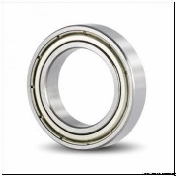 Bearing size 70x90x10 mm Single Row Angular contact ball bearings 71814 B TVH dimensions and specification.