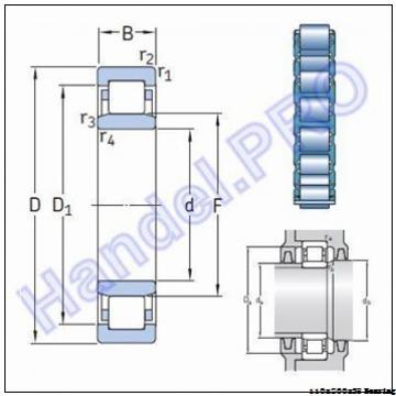Compressor cylindrical roller bearing NU222ECML/C3B20 Size 110X200X38